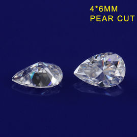 pietre preziose del taglio VVS Moissanite di immaginazione di Moissanite del diamante di forma della pera di 4*6mm