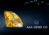 Synthetic Light Yellow Moissanitte Fancy Cutting Shape , Jewelry Moissanite